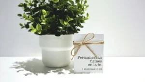 Bloque de madera – Permanezcan Firmes