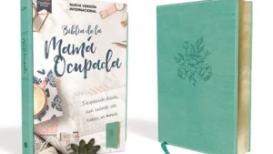 Biblia de la Mama Ocupada NVI, Leathersoft, Turquesa, Edicion Letra Roja