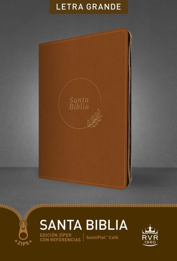 Biblia RVR60, Edición Zíper con Referencias, Letra Grande