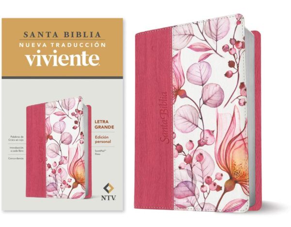 Santa Biblia NTV, Edición Personal Letra Grande - Diseño Floral