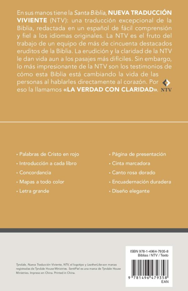 Santa Biblia NTV, Edición personal, letra grande - Rosa Metálico