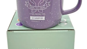 Colección Imagina | Taza “Pon en manos del Señor tus proyectos” – Proverbios 16:3
