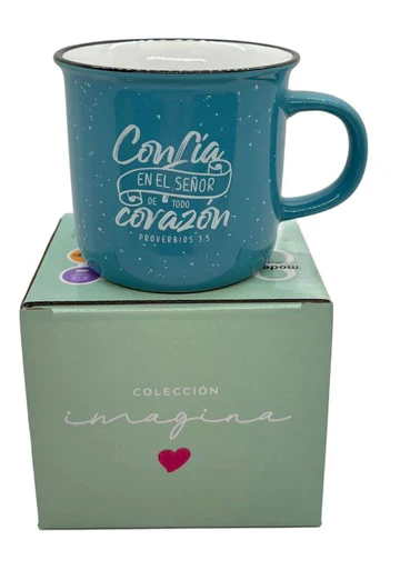 Colección Imagina – Taza “Confía en el Señor” | Proverbios 3:5