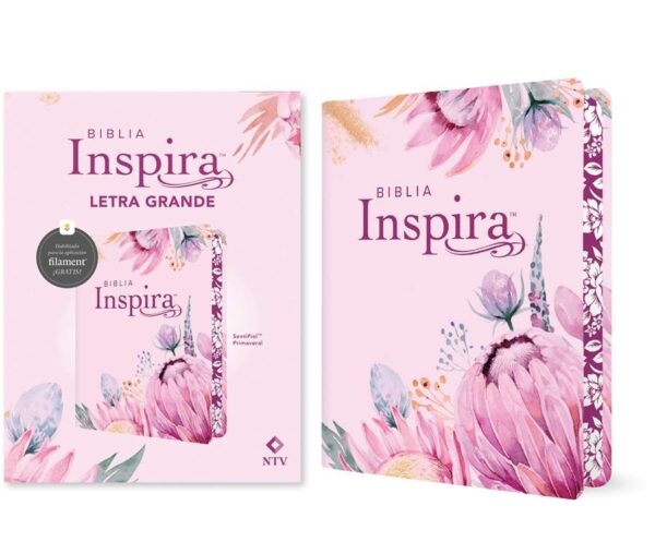 Biblia Inspira NTV, letra grande con Filament - Sentipiel Primaveral