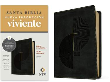 Biblia compacta NTV, letra gigante con Filament - SentiPiel Gris