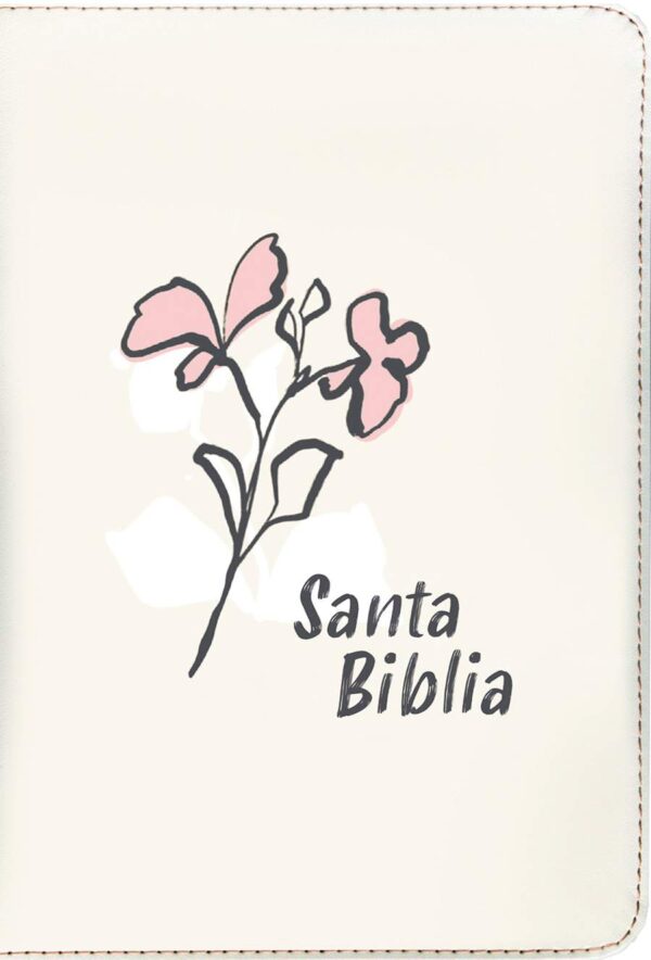 Biblia compacta NTV, letra gigante de zíper con Filament - SentiPiel con Ziper Beige