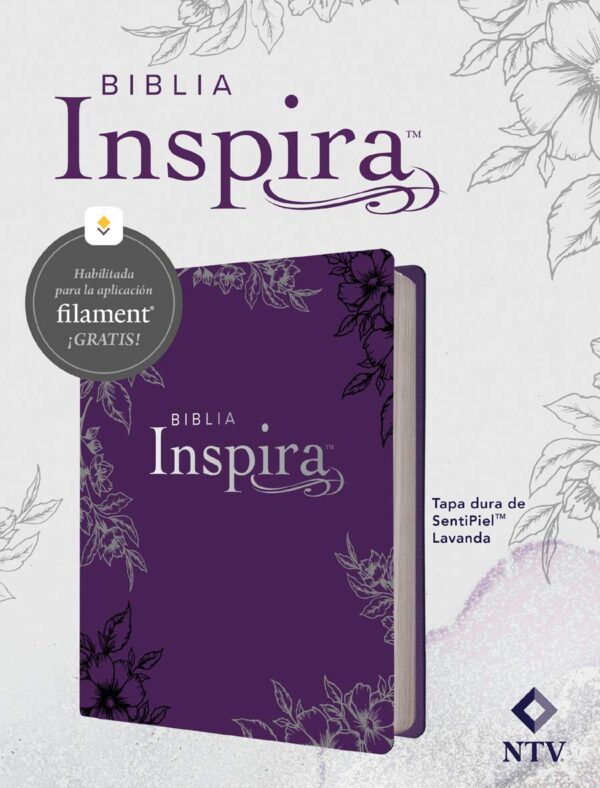 Biblia Inspira NTV con Filament – Tapa dura, Edición Lavanda