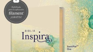 Biblia Inspira NTV con Filament - SentiPiel Oro