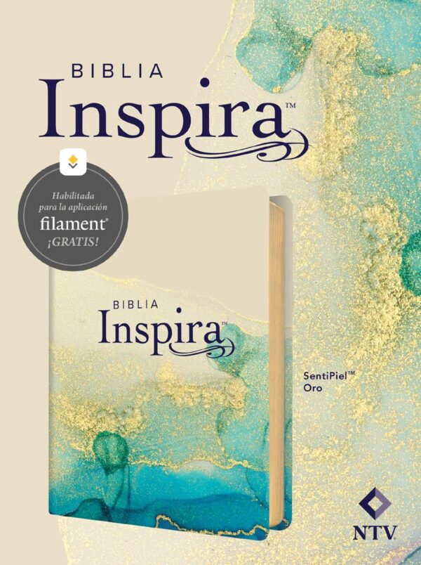 Biblia Inspira NTV con Filament - SentiPiel Oro