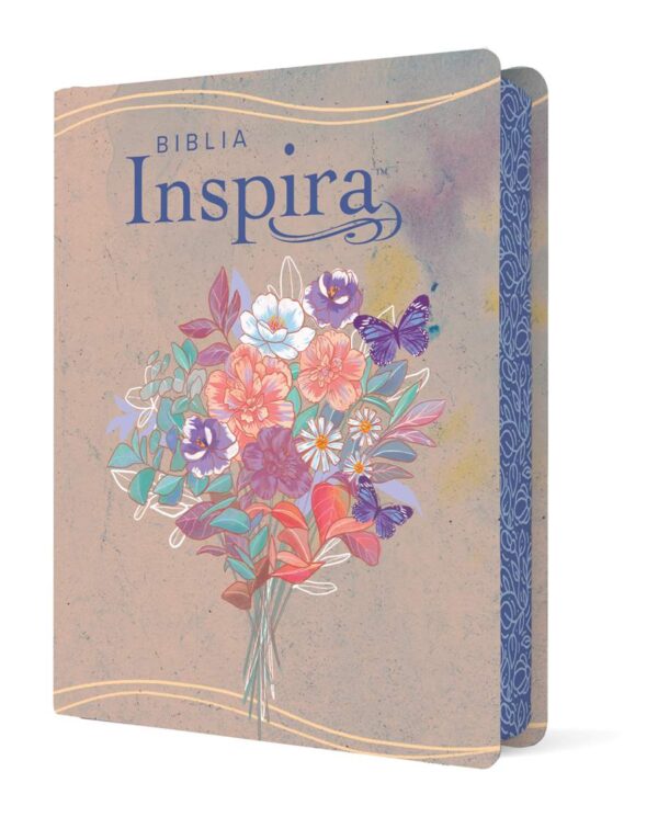 Biblia Inspira NTV con Filament - SentiPiel Acuarela Rosa